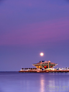 Moonrise Over the St. Petersburg Pier